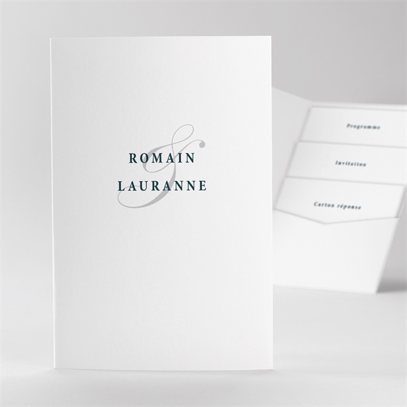 Faire-part mariage en relief pocketfold
