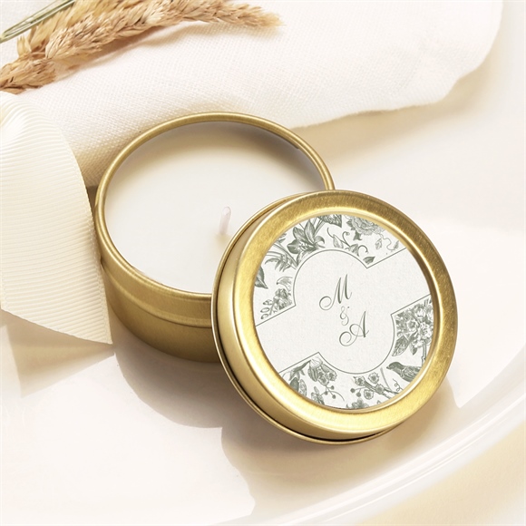 Bougie mariage Romance or réf.N3601808