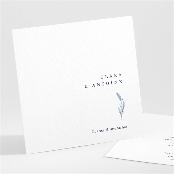 Carton d'invitation mariage Pureté réf.N301515