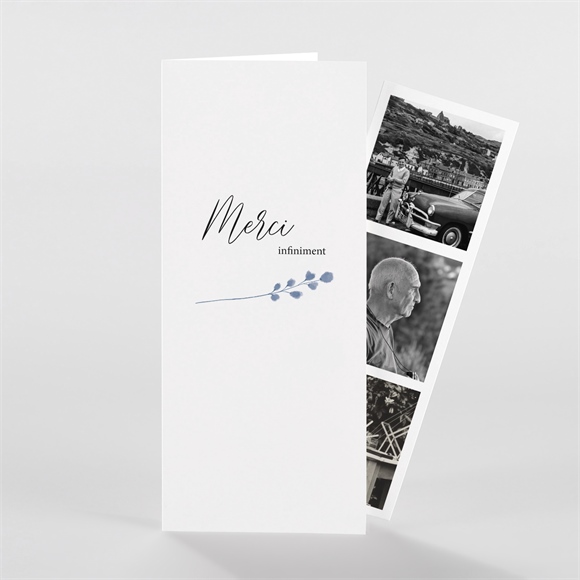 Remerciement décès Présent et Mémoire Photomaton réf.N981210