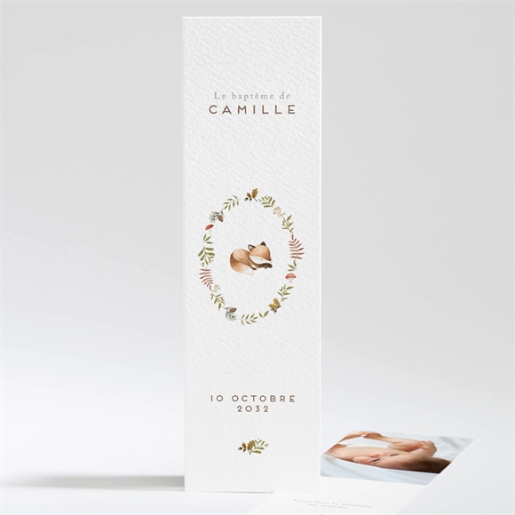 Signet baptême Renardeau réf.N201377