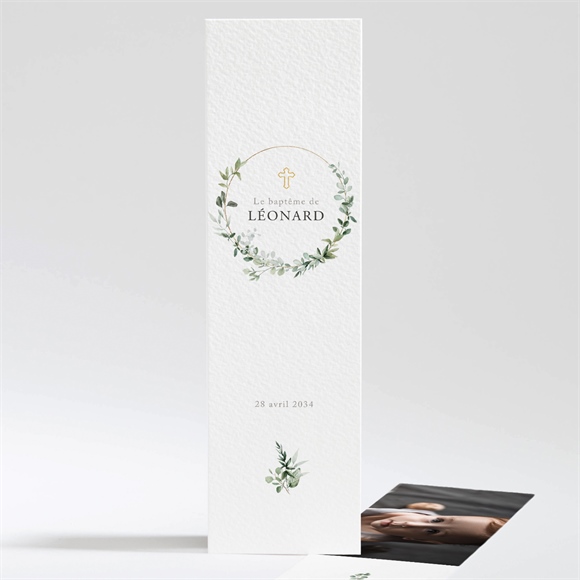 Signet baptême l'eucalyptus