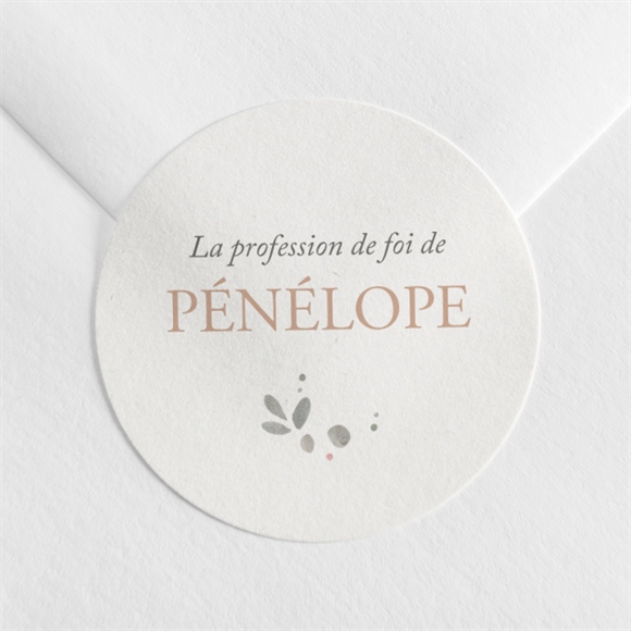 Sticker profession de foi Trésor réf.N3602086