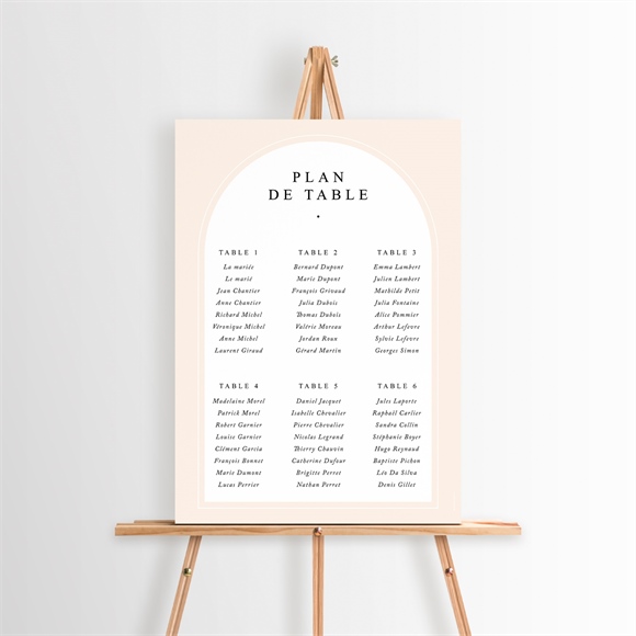 Plan de table mariage Volupté réf.N260305