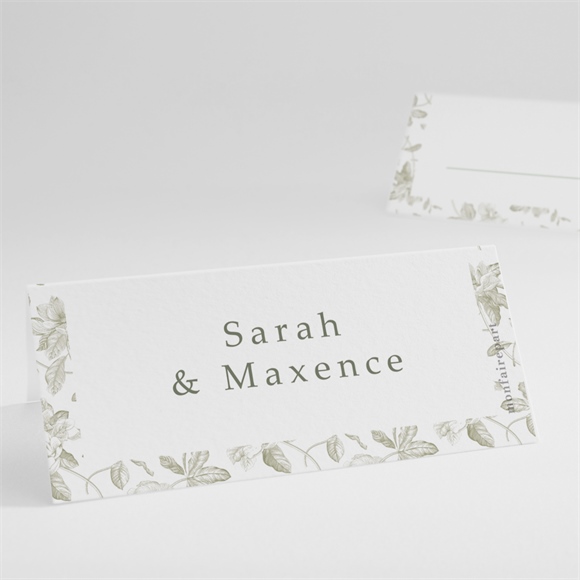 Marque-place mariage fleuri