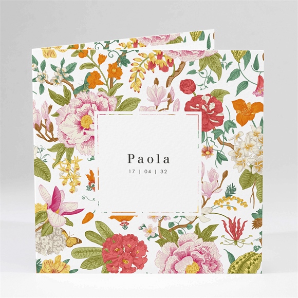 Faire-part naissance coloré