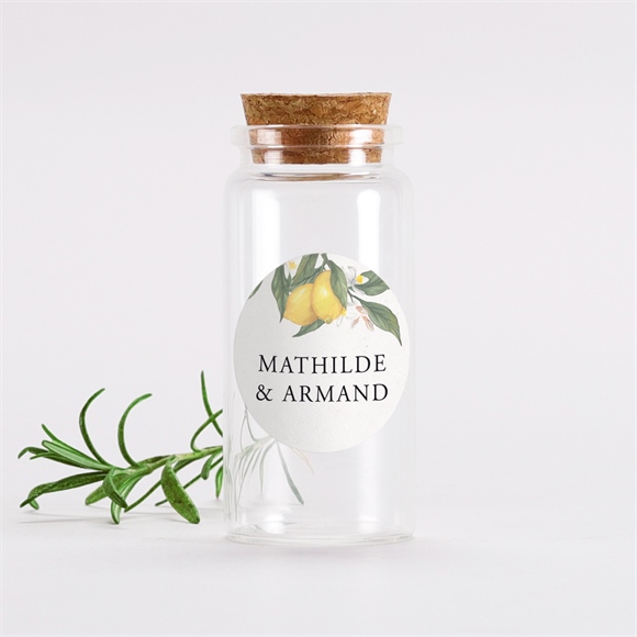 Mignonette mariage Citron sticker réf.N3602137