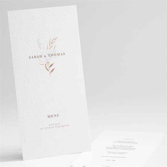 Menu anniversaire de mariage L'arche réf.N221345