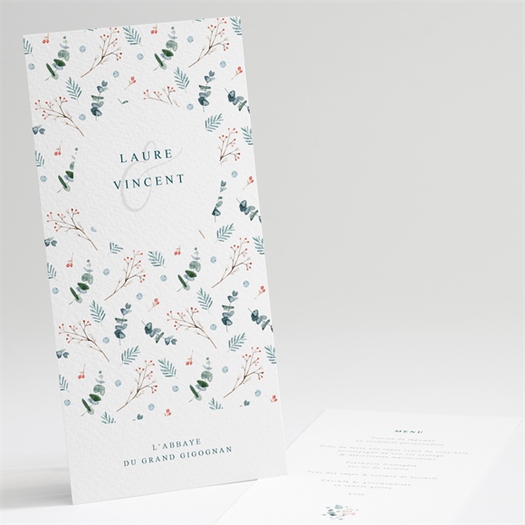 Menu mariage Hivernal réf.N221356