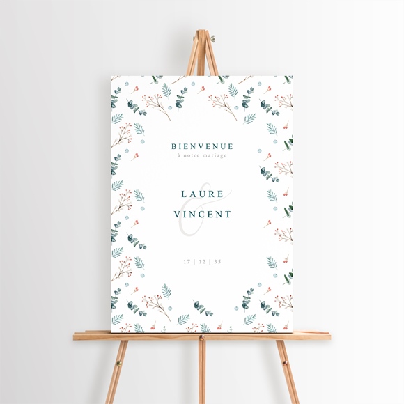 Panneau bienvenue Hivernal réf.N260431