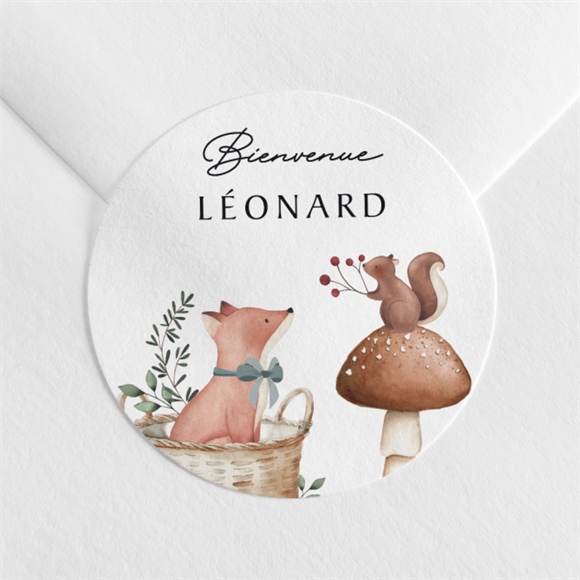 Sticker naissance champignons