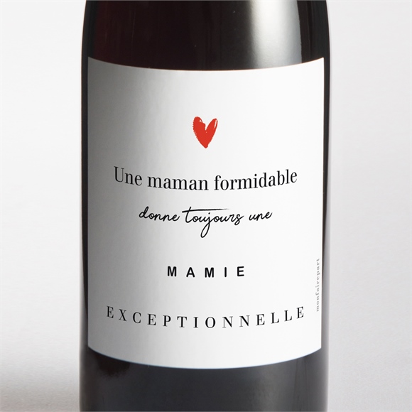 Étiquette bouteille annonce grossesse Bientôt mamie réf.N3002199