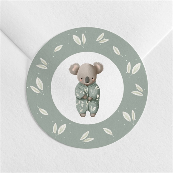 Sticker naissance Koala pyjama réf.N3602404