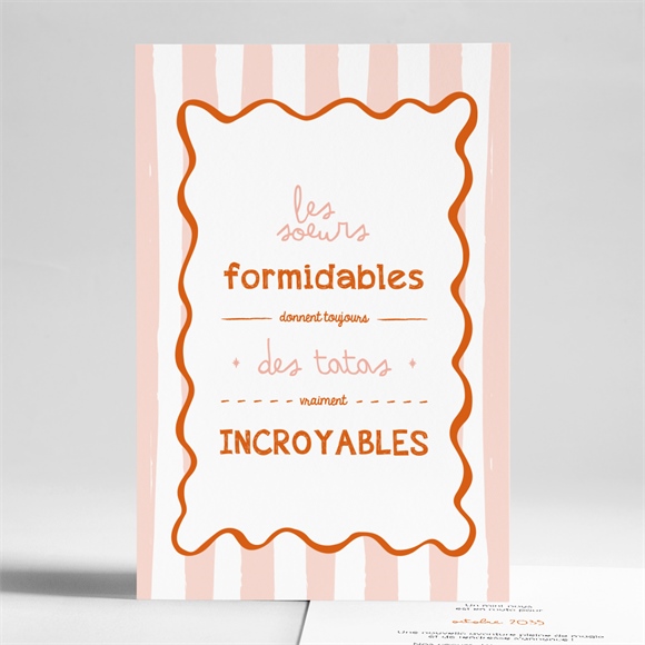 Carte annonce grossesse Tata réf.N241303