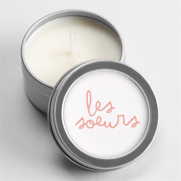 Bougie annonce grossesse Tata argent réf.N3602418