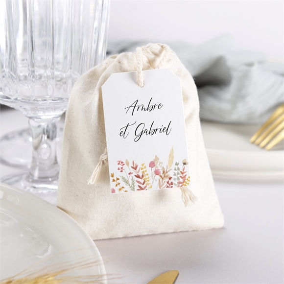 Boîte de dragées mariage incandescent pochon