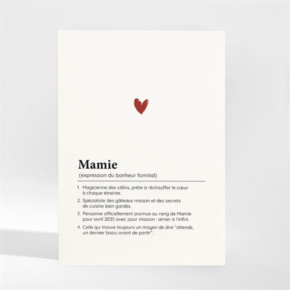 Carte annonce grossesse mamie magnet