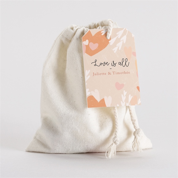 Pochon mariage  Love is all réf.N2911157