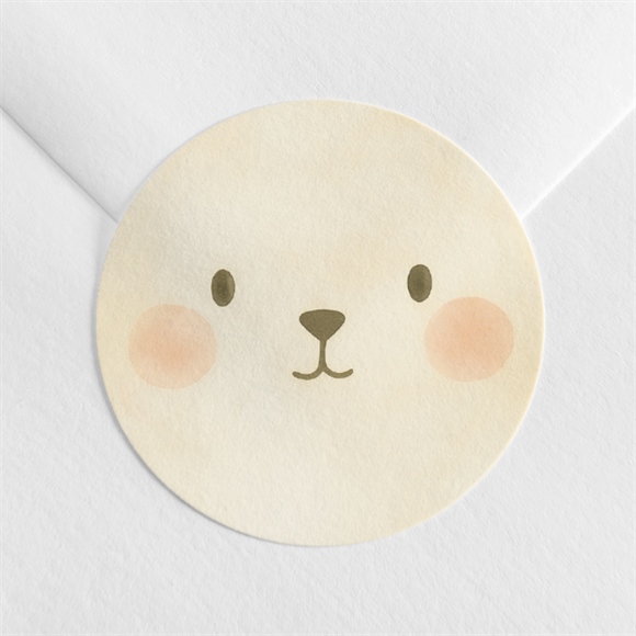 Sticker naissance lapin mondoudou