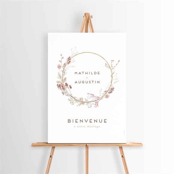 Panneau bienvenue Couronne d'automne réf.N260585