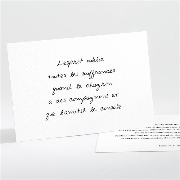 Carte de condoléances décès Souvenir portrait réf.N111380