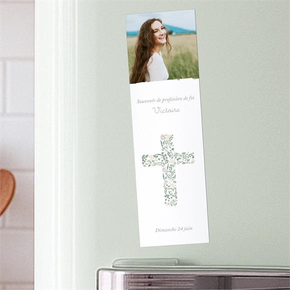 Signet profession de foi Croix nature réf.N200597