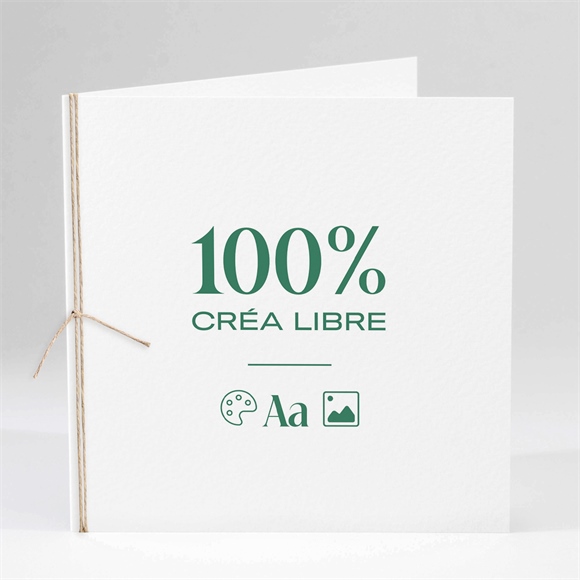 Faire-part profession de foi Créa libre ficelle réf.N451685