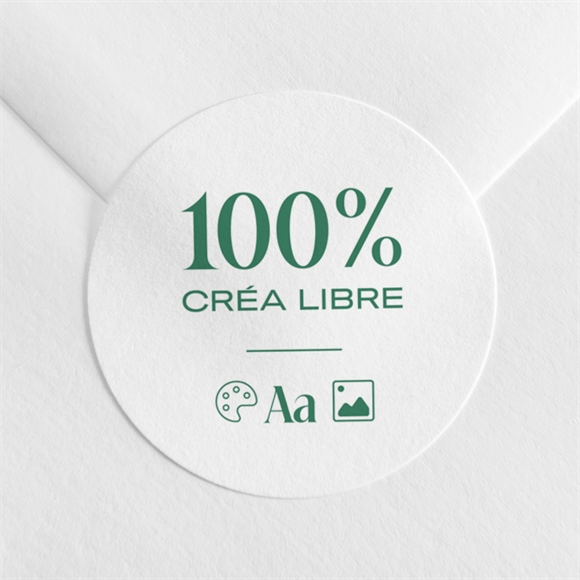 Sticker profession de foi Créa libre réf.N3602597
