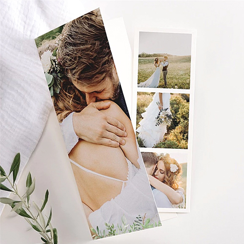 Remerciement mariage nature chic