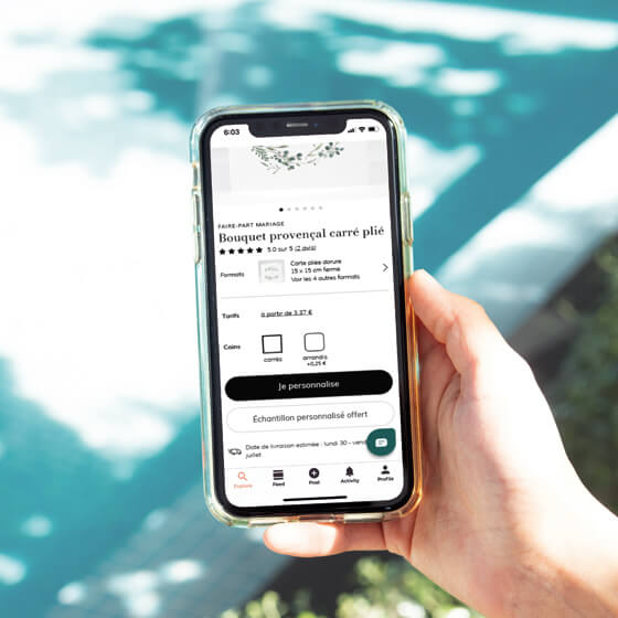 Choisir un échantillon personnalisé gratuit sur son mobile