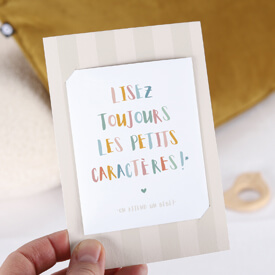 Carte annonce grossesse magnet