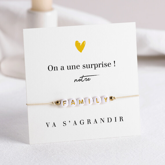 Carte annonce bracelet