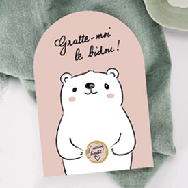 Carte annonce grossesse humoristique