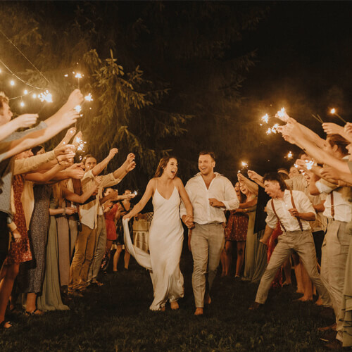 Shooting de la soirée de mariage
