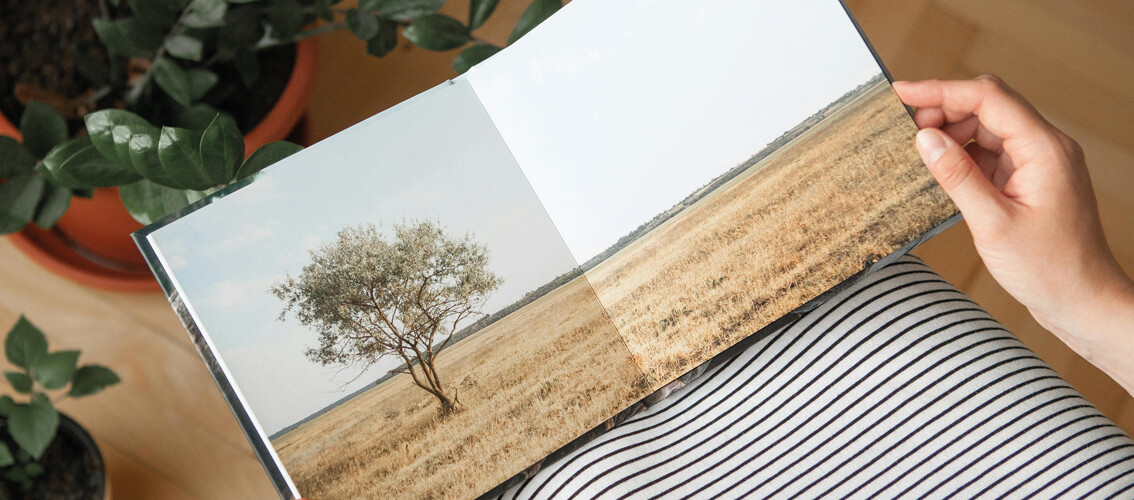 Le format paysage dans un album photo