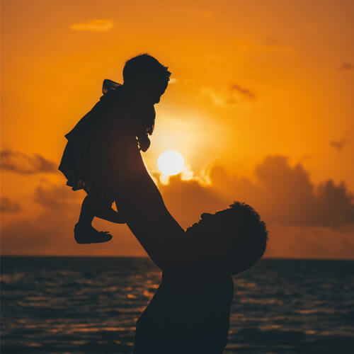 Photo prise lors d'un coucher de soleil