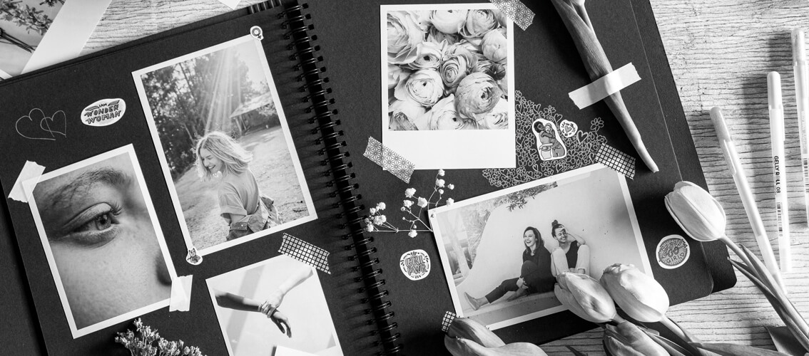Création d'un album de scrapbooking