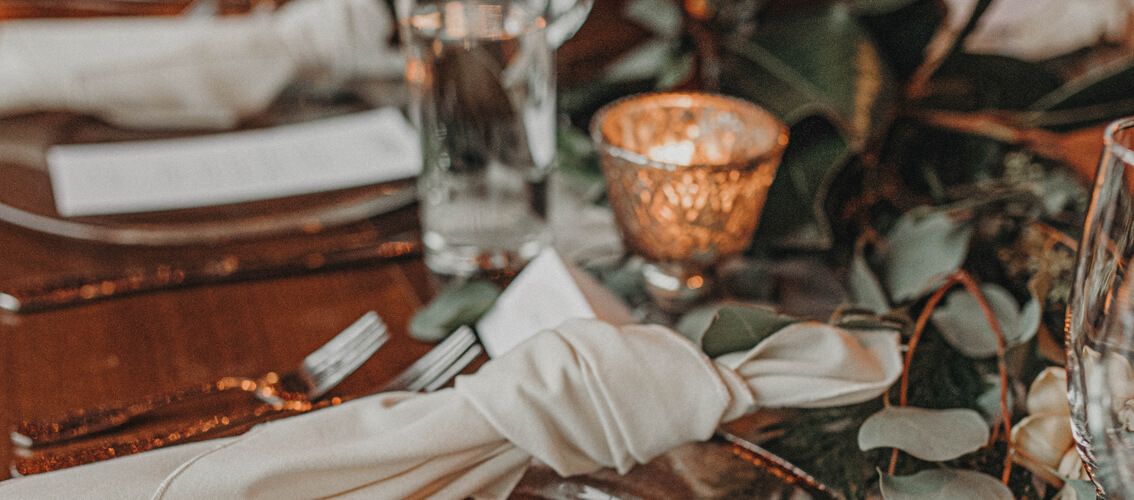 ambiance de table terracotta