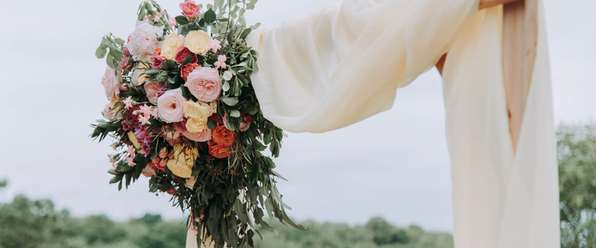 Arche de mariage bohème