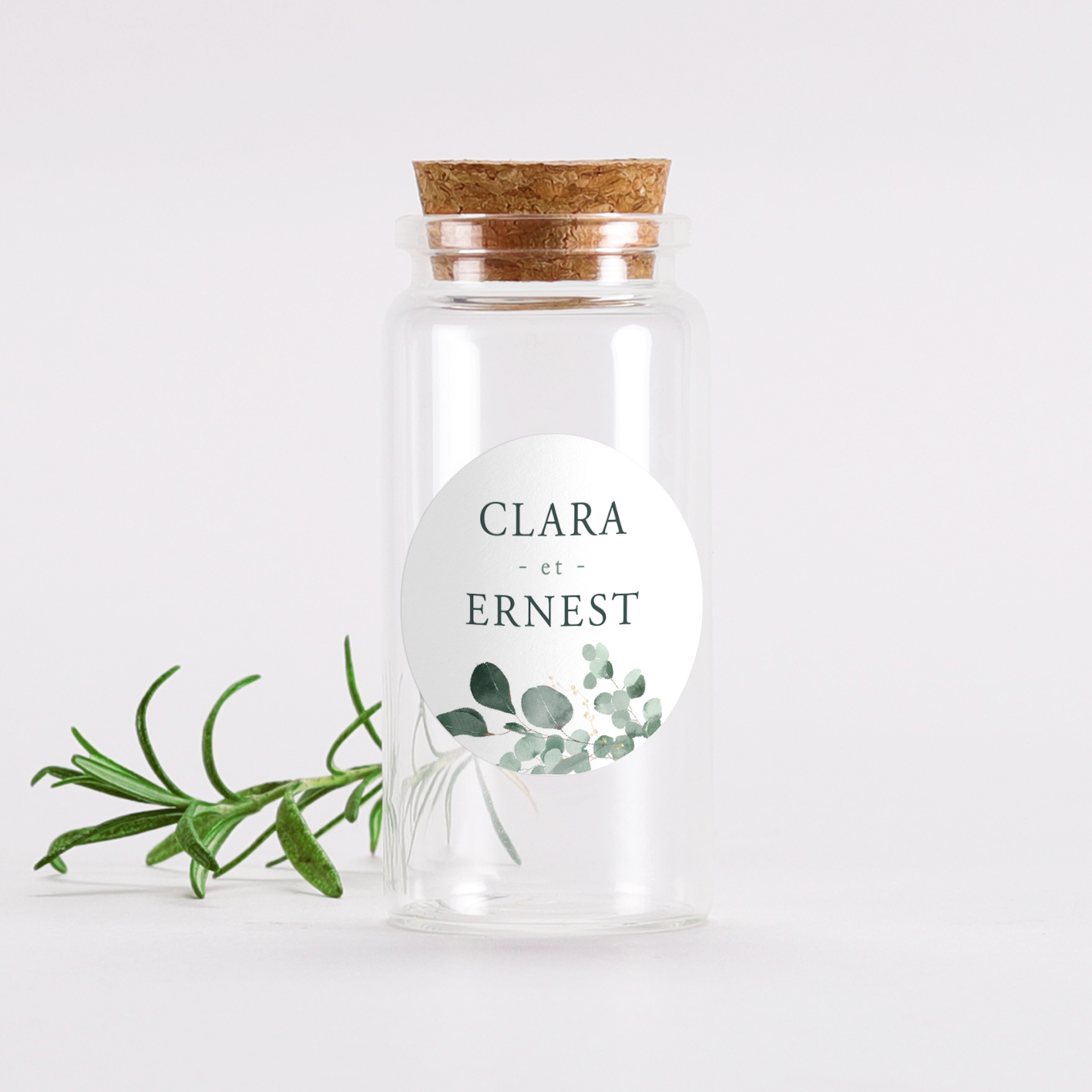 Mignonnette mariage eucalyptus