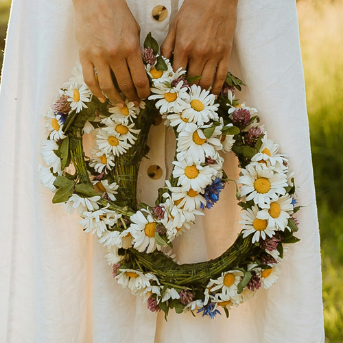 Couronne fleurie
