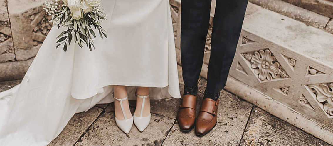 Chaussures des mariés vintage